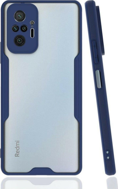 Xiaomi Redmi Note 10 Pro Kılıf Kamera Korumalı Colorful Kapak - Lacivert