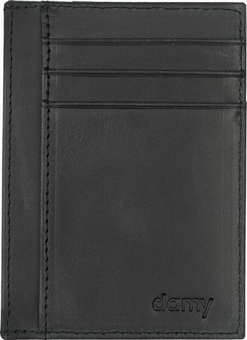 Minimal Kartlık, Unisex Kartlık, Para Bölmeli Kartlık, İnce Kartlık, Deri Kartlık - Siyah K588