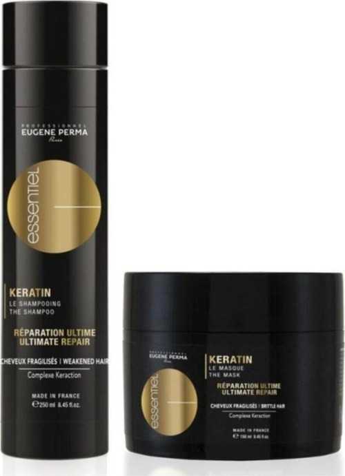 Eugene Yıpranmış Röfleli Boyalı Saçlar Için Keratin Şampuan 250 Ml Keratin Maske 150 Ml