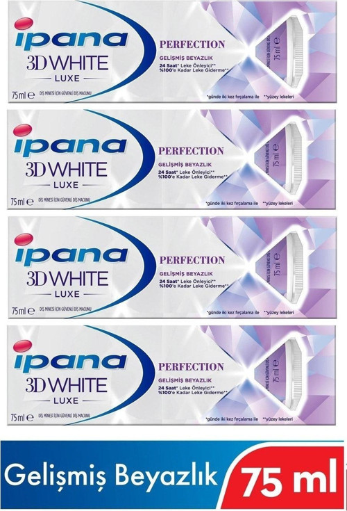 3D Whıte Luxe Perfection Gelişmiş Beyazlık Diş Macunu 75 Ml X 4 Adet