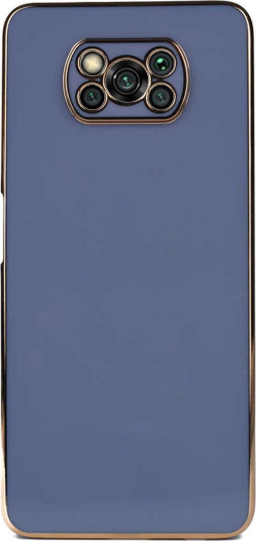Xiaomi Poco X3 Pro Kapak Kamera Korumalı Lazer Kesim Lüx Silikon Kılıf - Petrol Mavisi