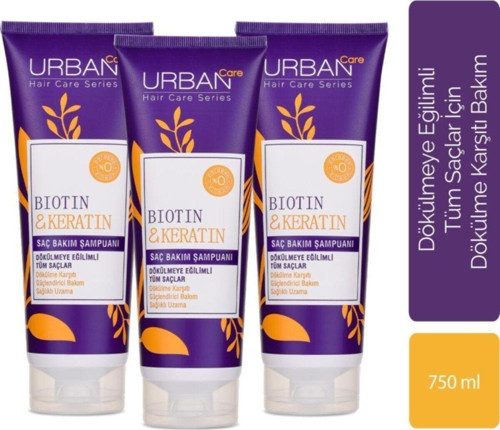 Şampuan 3 X 250Ml Biotin Keratin Dökülme Karşıtı