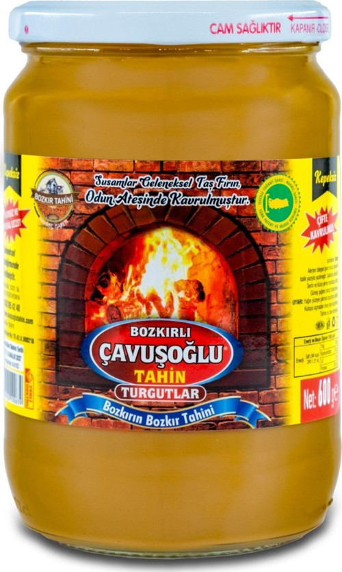 Odun Ateşinde Kepeksiz Bozkır Tahini 600G Cam Kavanoz Çifte Kavrulmuş