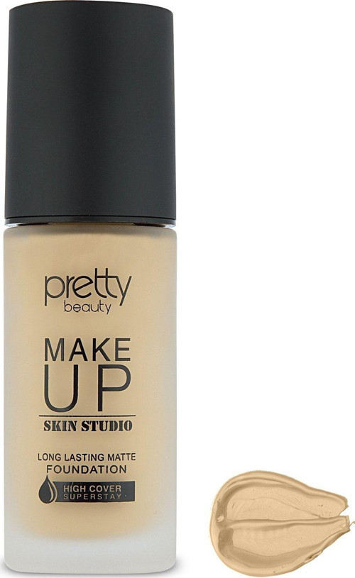 Make Up Skın Studıo Yüksek Kapatıcı Etkili Matte Fondöten No:1