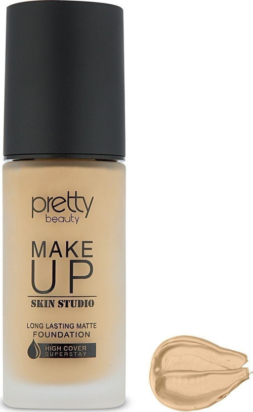 Make Up Skın Studıo Yüksek Kapatıcı Etkili Matte Fondöten No:3