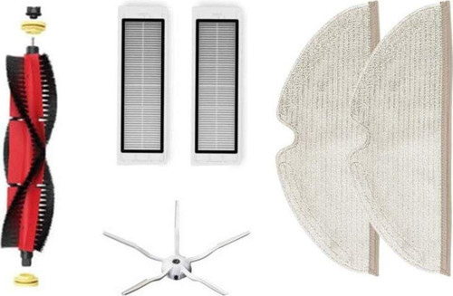 Roborock S5 Max Aksesuar Seti - Ana Fırça, Yan Fırça, Hepa Filtre 2 Li, Mop Bezi 2Li
