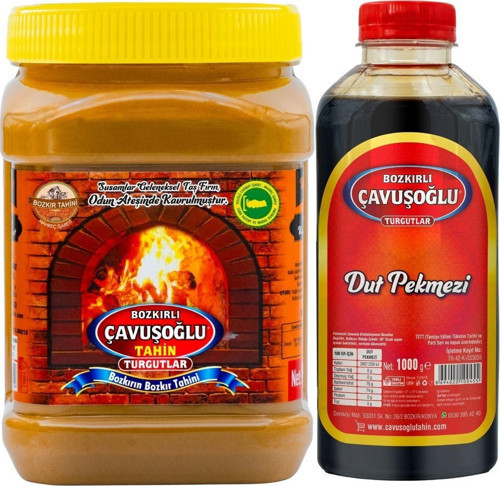 Odun Ateşinde Kepekli Bozkır Tahini 930G + Dut Pekmezi 930G
