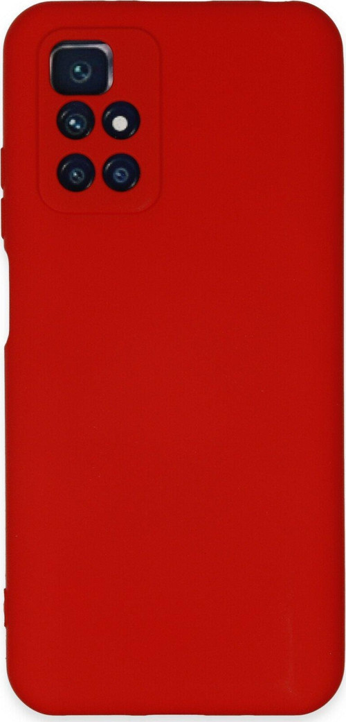 Xiaomi Redmi Note 11 4G Kapak İçi Kadife Kamera Korumalı Lansman Silikon Kılıf - Kırmızı