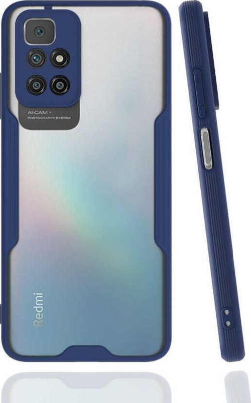 Xiaomi Redmi Note 11 4G Kılıf Kamera Korumalı Colorful Kapak - Lacivert