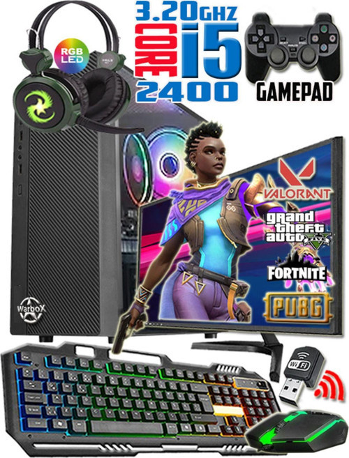 Astra I5 2400 Turbo:3.40Ghz 8Gb Ram 128Gb Ssd 250Gb Hdd R7 240 4Gb E.Kartı 18.5" Monitör Gaming Set