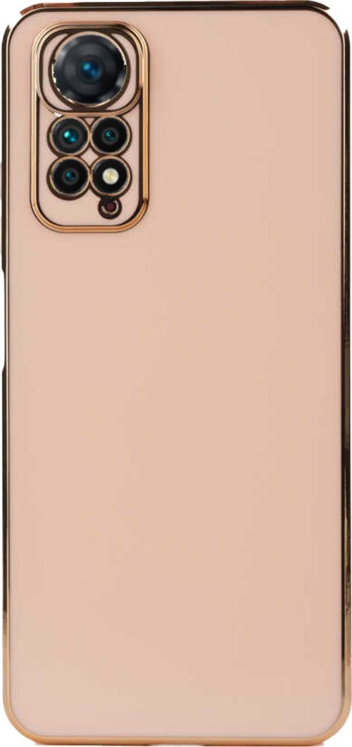 Xiaomi Redmi Note 11 Global Kapak Kamera Korumalı Lazer Kesim Lüx Silikon Kılıf - Rose Gold