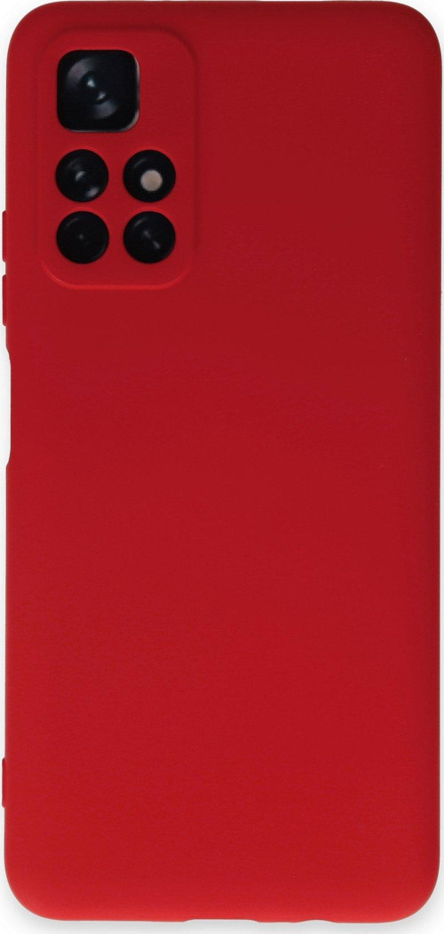 Xiaomi Redmi Note 11 Kapak Kamera Korumalı Içi Kadife Lansman Silikon Kılıf - Kırmızı