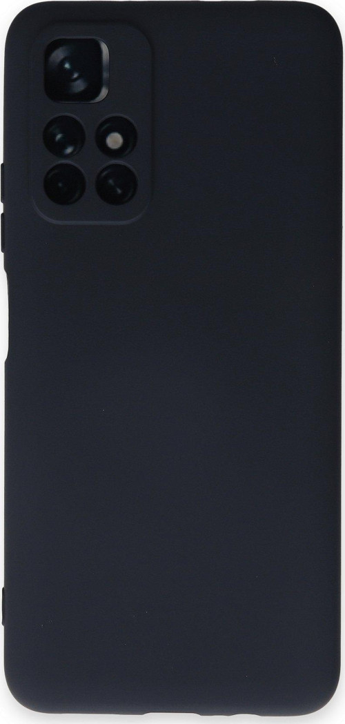 Xiaomi Redmi Note 11 Kapak Kamera Korumalı Içi Kadife Lansman Silikon Kılıf - Koyu Mavi