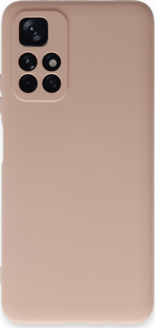Xiaomi Redmi Note 11 Kapak Kamera Korumalı Içi Kadife Lansman Silikon Kılıf - Pudra