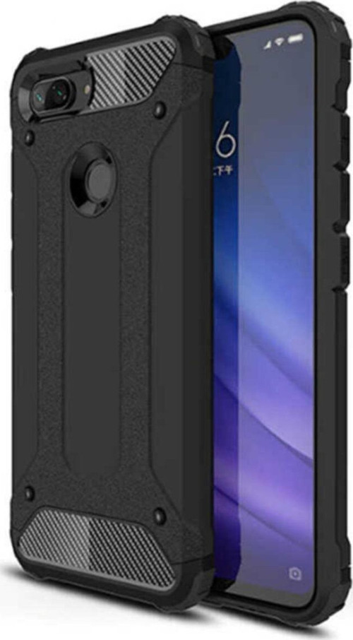 Xiaomi Mi 5x Kapak Çift Katmanlı Zırh Tank Kılıf - Siyah