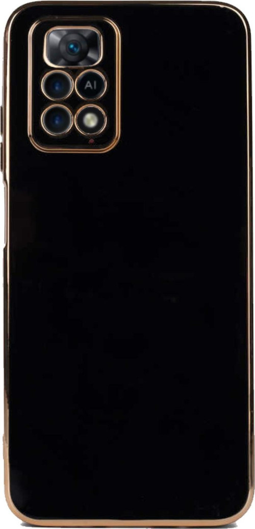 Xiaomi Redmi Note 11 Pro 5G Kapak Kamera Korumalı Lazer Kesim Lüx Silikon Kılıf - Siyah