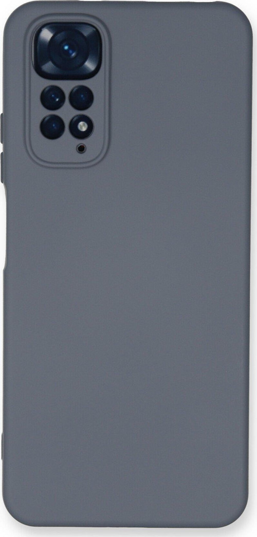 Xiaomi Redmi Note 11S Global Kapak İçi Kadife Kamera Korumalı Lansman Silikon Kılıf - Petrol Mavisi