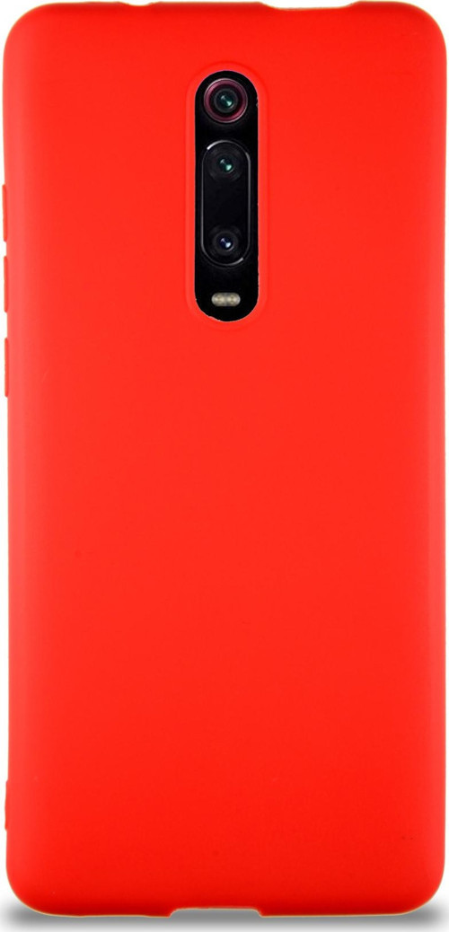 Xiaomi Mi 9T Kılıf Soft Premier Renkli Silikon Kapak - Kırmızı