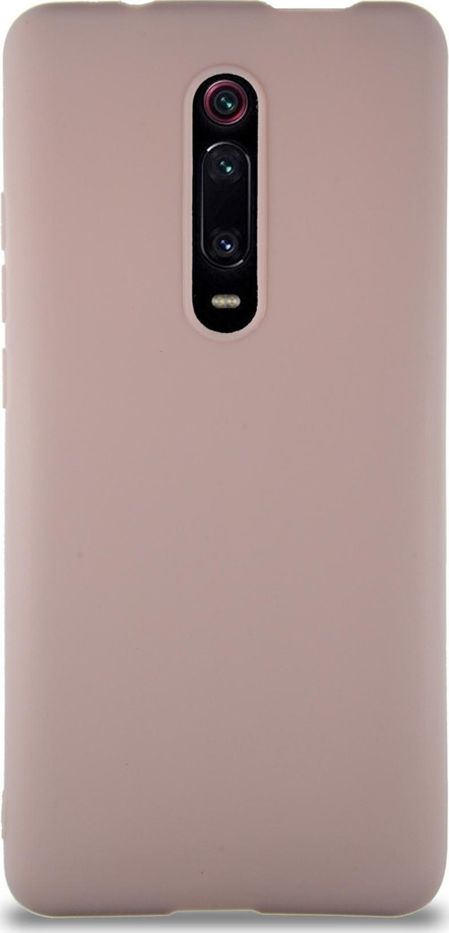 Xiaomi Mi 9T Kılıf Soft Premier Renkli Silikon Kapak - Pudra