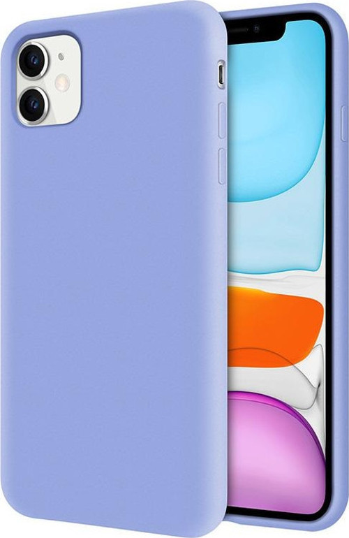 Apple İphone 12 Mini Kapak İçi Kadife Soft Logosuz Lansman Silikon Kılıf - Lila