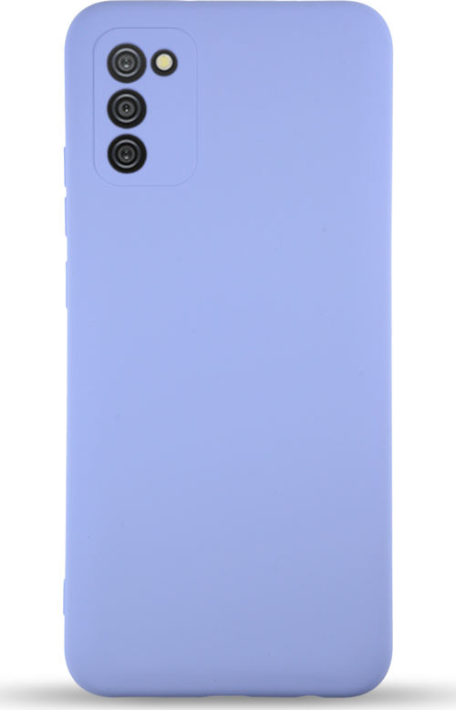Samsung Galaxy A02S Kapak İçi Kadife Kamera Korumalı Lansman Silikon Kılıf - Lila