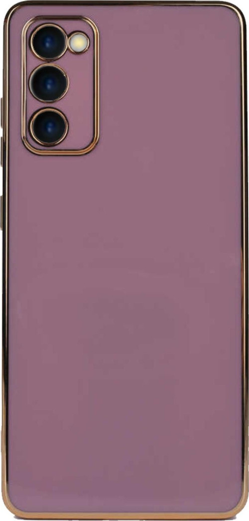 Samsung Galaxy A03S Kapak Kamera Korumalı Lazer Kesim Lüx Silikon Kılıf - Mor