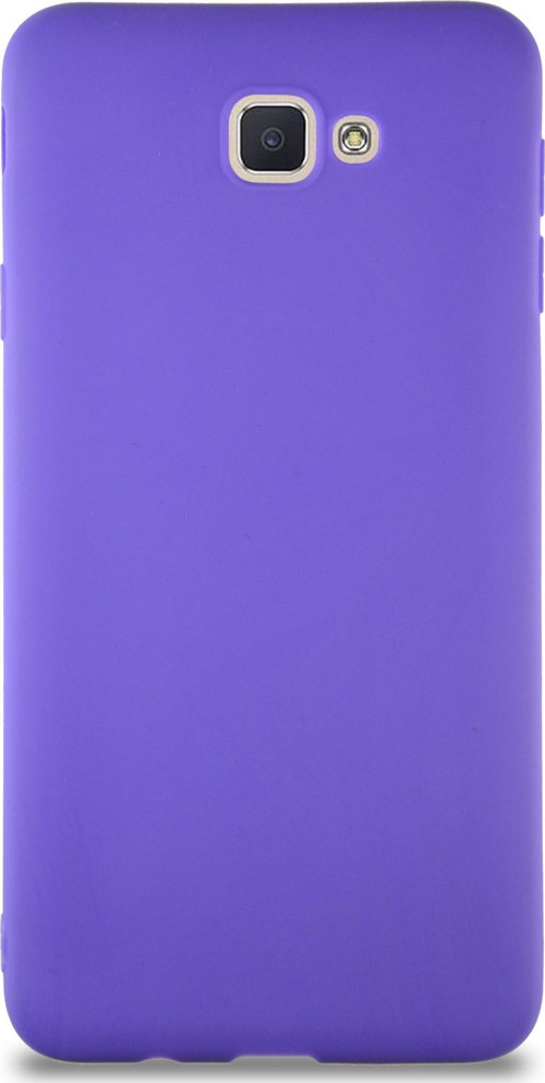 Samsung Galaxy J7 Prime Kılıf Soft Premier Renkli Silikon Kapak - Mor