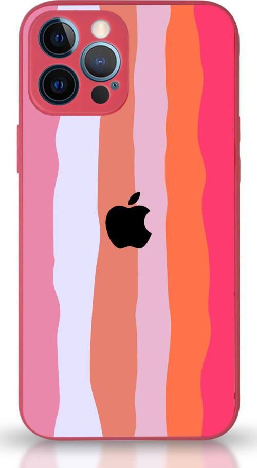 Apple iPhone 12 Pro Max Uyumlu Kamera Korumalı Cam Kapak - Fuşya