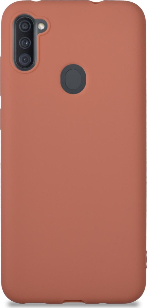 Samsung Galaxy M11 Kılıf Kamera Korumalı Premier Silikon Kapak - Pudra