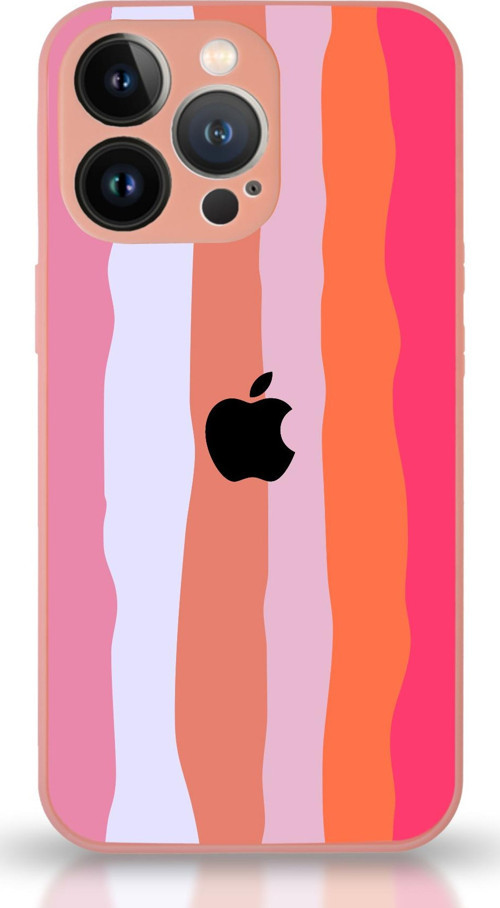Apple iPhone 13 Pro Uyumlu Kamera Korumalı Cam Kapak - Pudra
