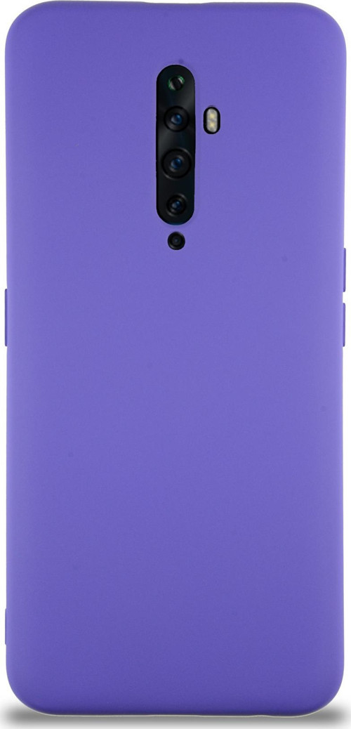 Oppo Reno 2Z Kapak İçi Kadife Lansman Silikon Kılıf - Mor