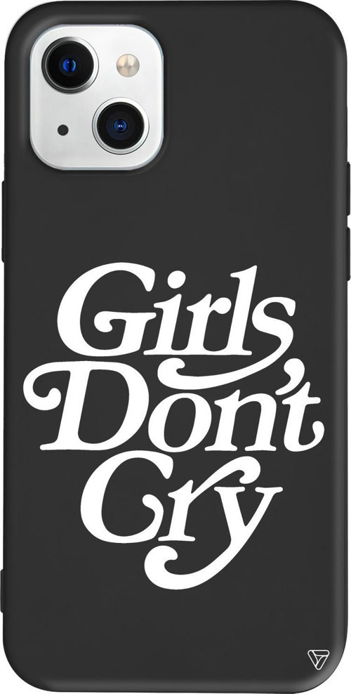 iPhone 15 Plus Uyumlu Siyah Renkli Silikon Girls Don't Gry Telefon Kılıfı