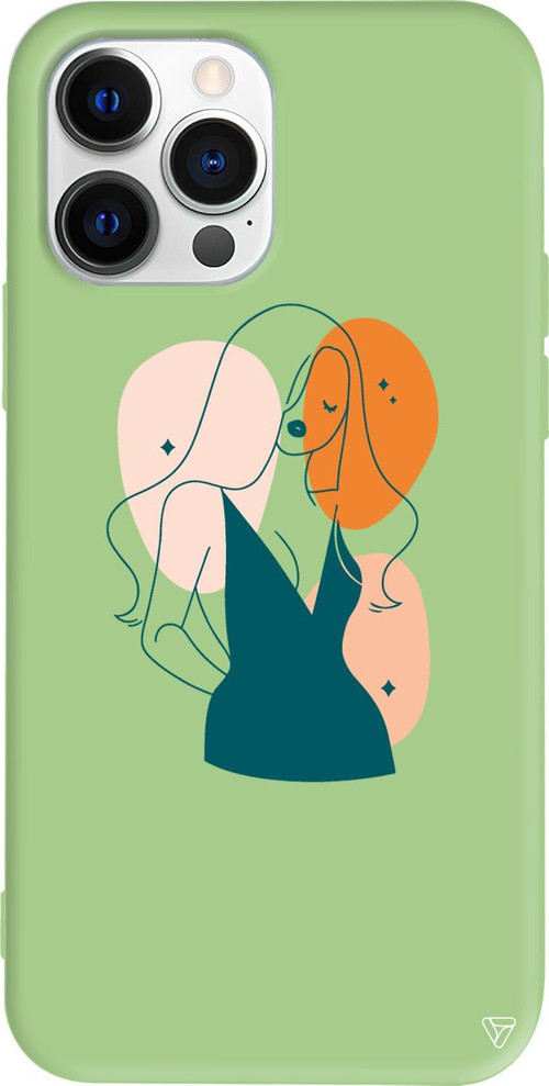 iPhone 15 Pro Max Uyumlu Açık Yeşil Renkli Silikon Elena Telefon Kılıfı