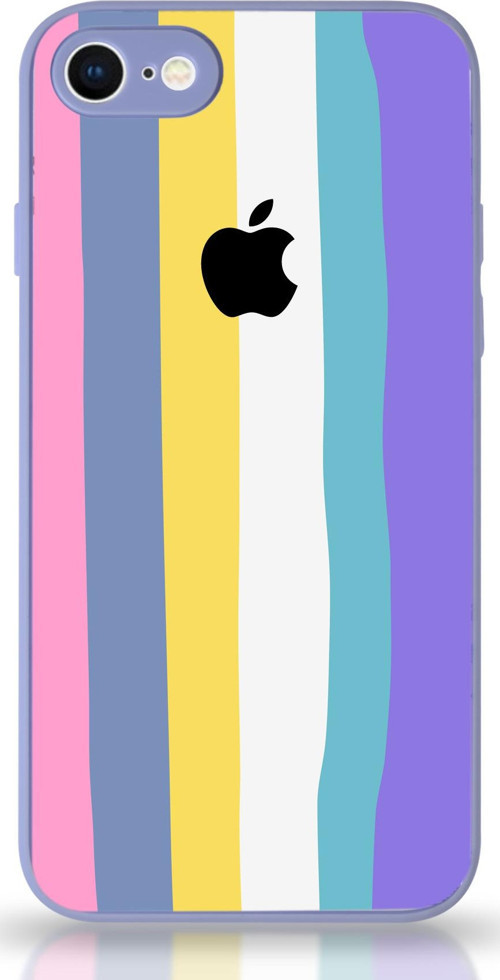 Apple iPhone 7 Uyumlu Kamera Korumalı Cam Kapak - Lila