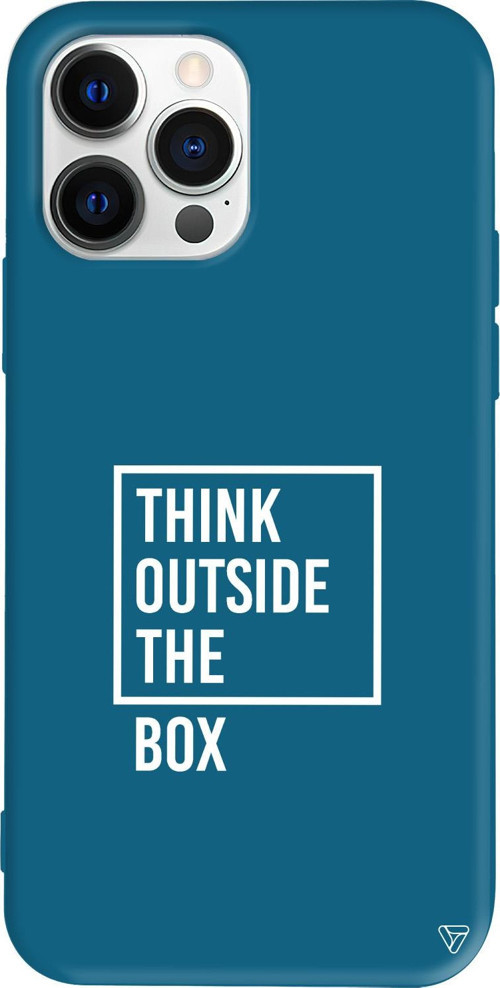 iPhone 15 Pro Max Uyumlu Lacivert Renkli Silikon Outside Box 2 Telefon Kılıfı