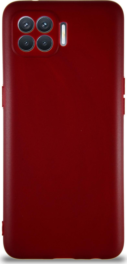Oppo Reno 4 Lite Kılıf Soft Premier Renkli Silikon Kapak - Mürdüm