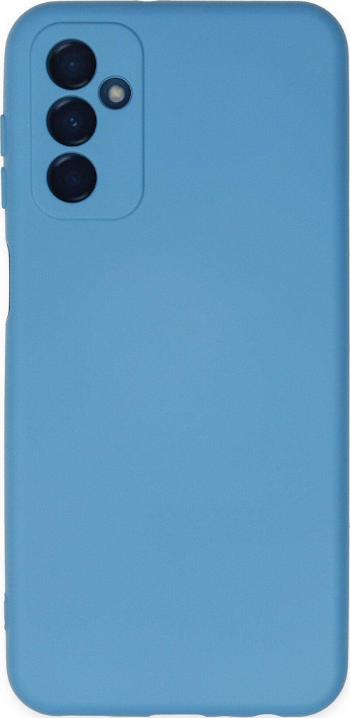 Samsung Galaxy M23 Kapak İçi Kadife Kamera Korumalı Lansman Silikon Kılıf - Mavi