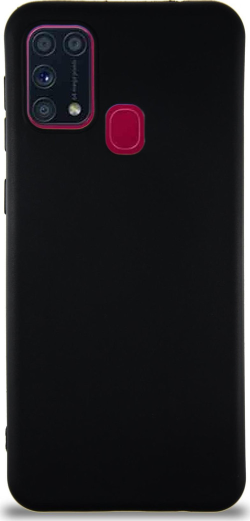 Samsung Galaxy M31 Kılıf Soft Premier Renkli Silikon Kapak - Siyah