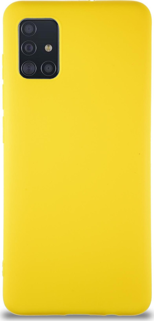 Samsung Galaxy M31S Kılıf Soft Premier Renkli Silikon Kapak - Sarı