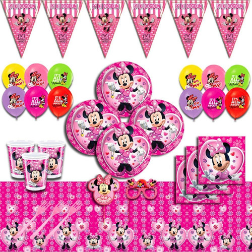 Minniemouse Doğum Günü Parti Setleri 16 Kişilik