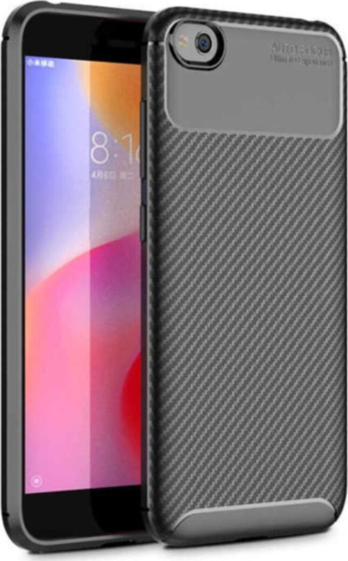 Xiaomi Redmi Go Karbon Tasarımlı Kapak - Siyah