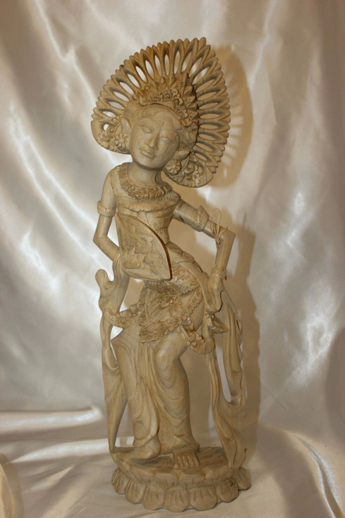 Şiva Shiva Hint Bereket Tanrısı El İşi Ahşap Biblo Feng Shui Budha