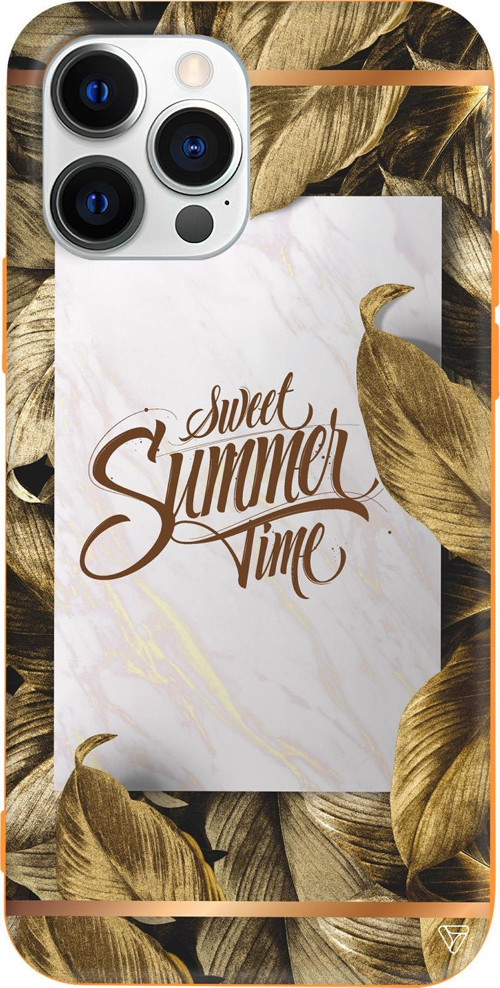 iPhone 15 Pro Max Uyumlu Turuncu Renkli Silikon Sweet Summer Telefon Kılıfı