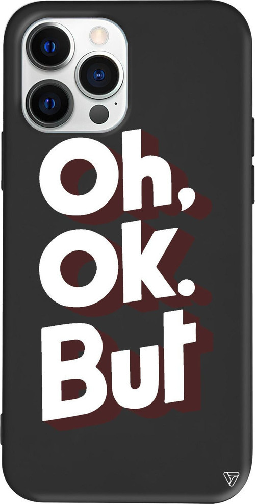 iPhone 15 Pro Max Uyumlu Siyah Renkli Silikon OH. OK. Telefon Kılıfı