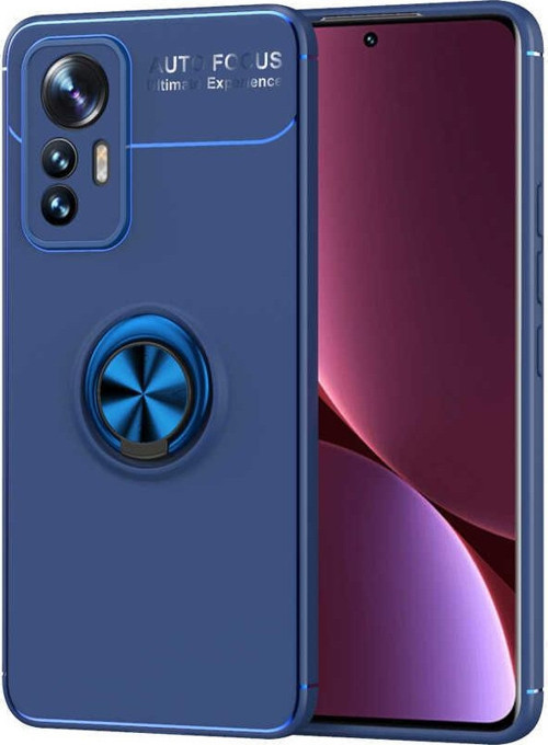 Xiaomi Mi 12 Lite Kılıf Renkli Yüzüklü Manyetik Silikon Kapak Mavi - Mavi