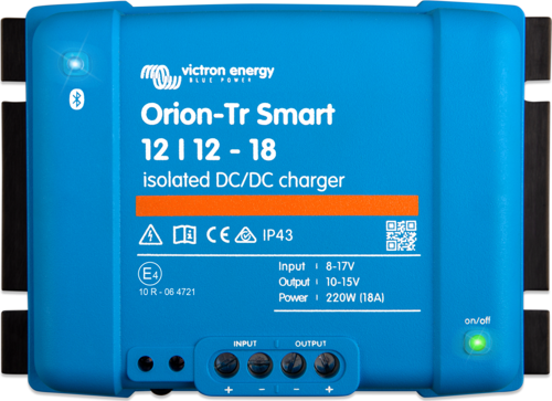 12/12V 18A İzoleli DC-DC Charger Bluetooth Özellikli, ORI121222120,