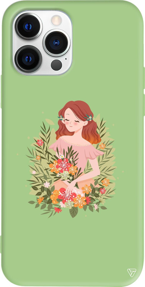 iPhone 15 Pro Uyumlu Açık Yeşil Renkli Silikon Bloom and Feel Telefon Kılıfı