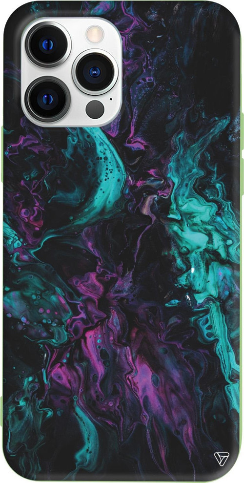 iPhone 15 Pro Uyumlu Açık Yeşil Renkli Silikon Cosmos Telefon Kılıfı