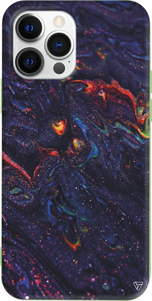 iPhone 15 Pro Uyumlu Açık Yeşil Renkli Silikon Cosmos 2 Telefon Kılıfı