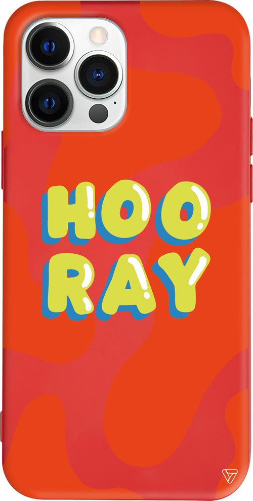 iPhone 15 Pro Uyumlu Kırmızı Renkli Silikon Hoo Ray Abstract Koleksiyonu Telefon Kılıfı